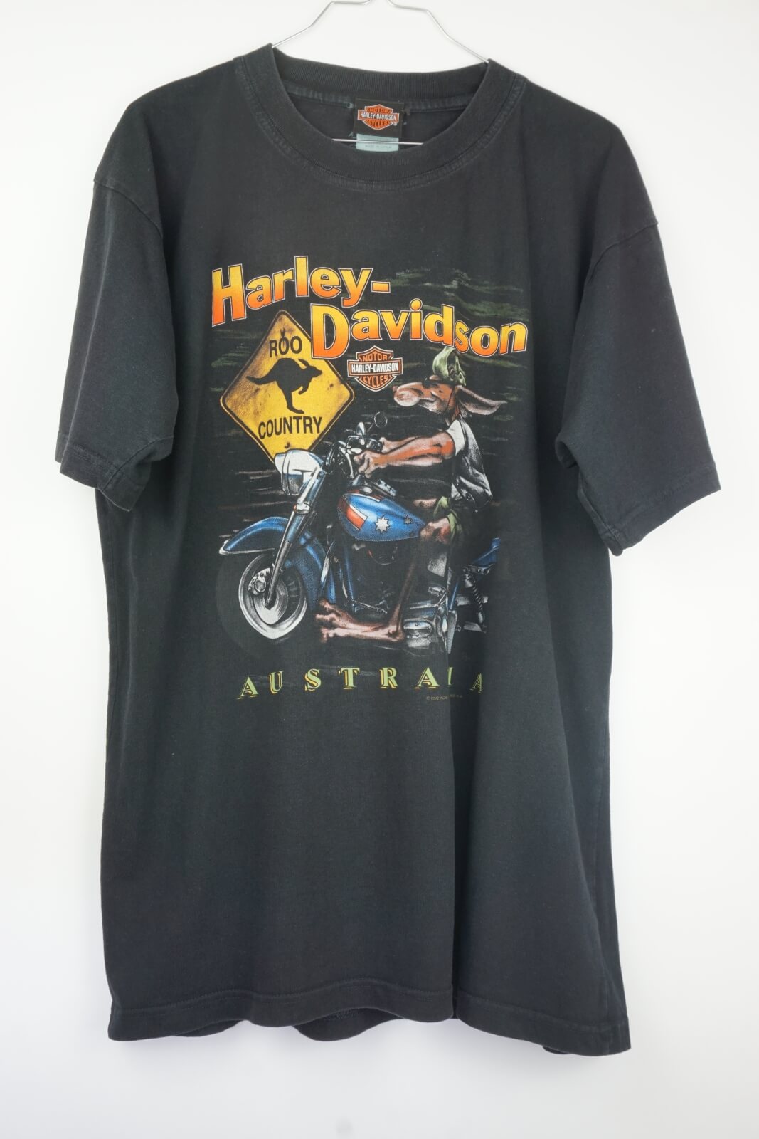2001 Harley Davidson Australia Biker Dingo Geelong T-Shirt - Papa - Dein Onlineshop für ausgewählte und authentische Vintage Shirts 80er, 90er und 2000er