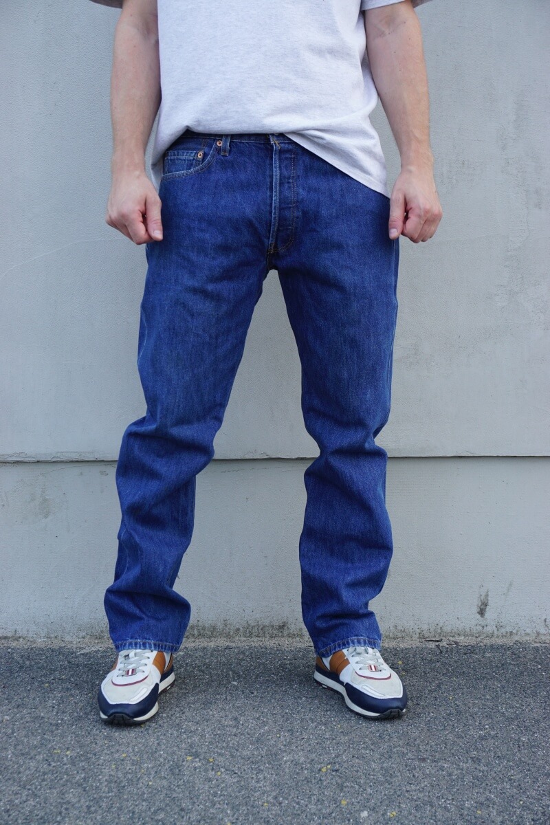 Original 501 Vintage Jeans in Mid Blue